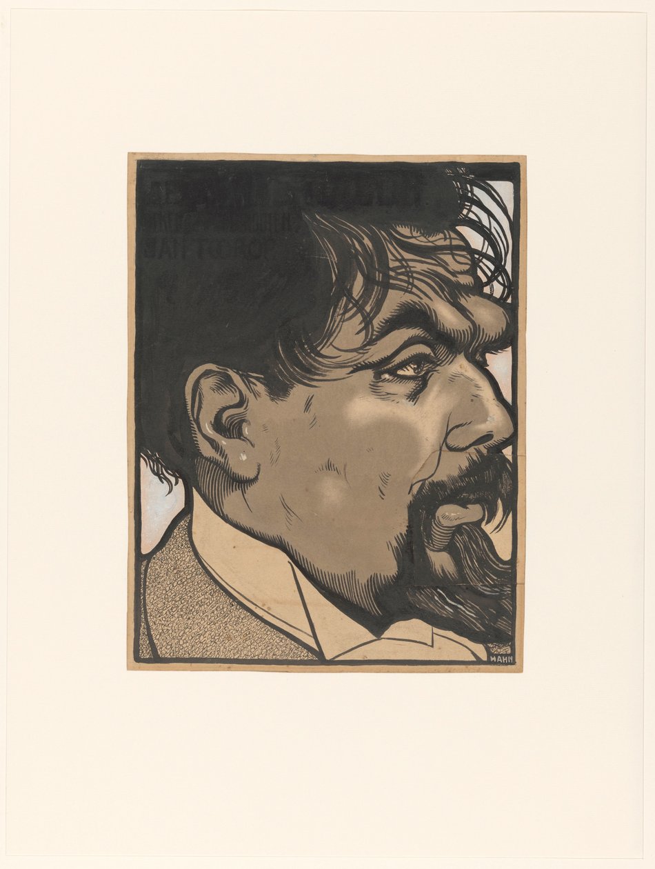 Portret van Jan Toorop door Albert Hahn (I)