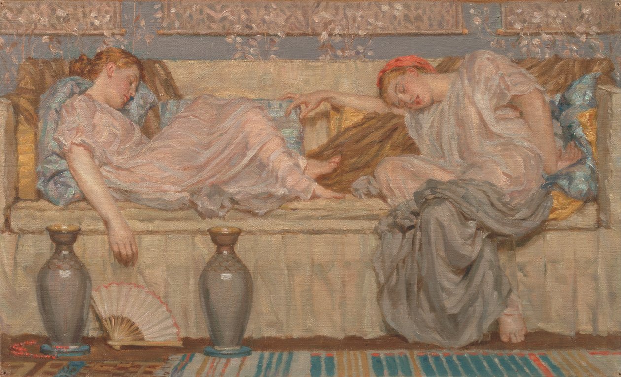 Kralen (studie) door Albert Joseph Moore