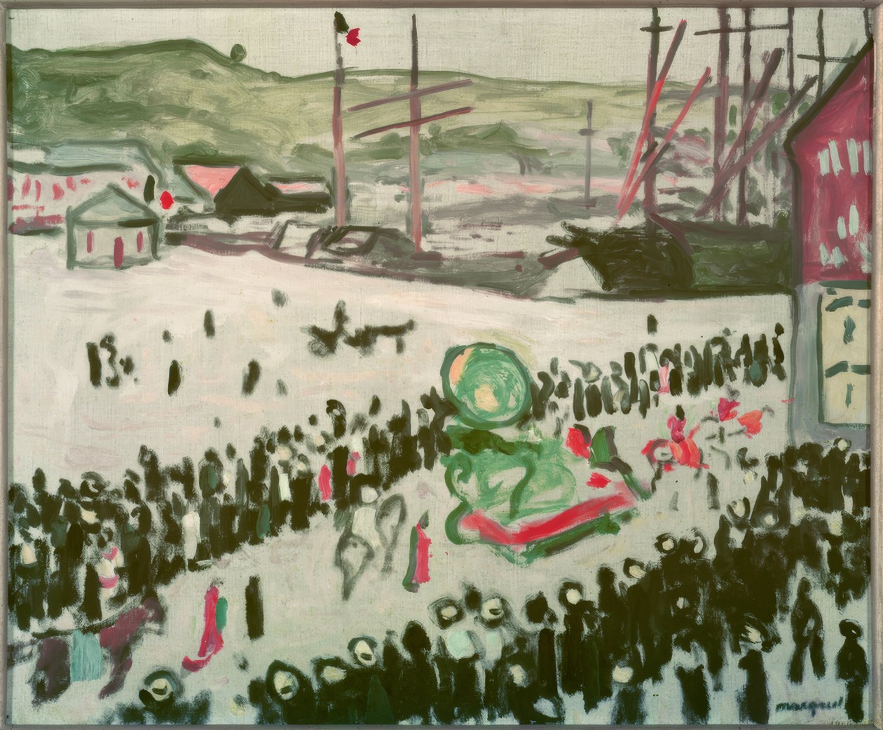 Carnaval op het strand door Albert Marquet
