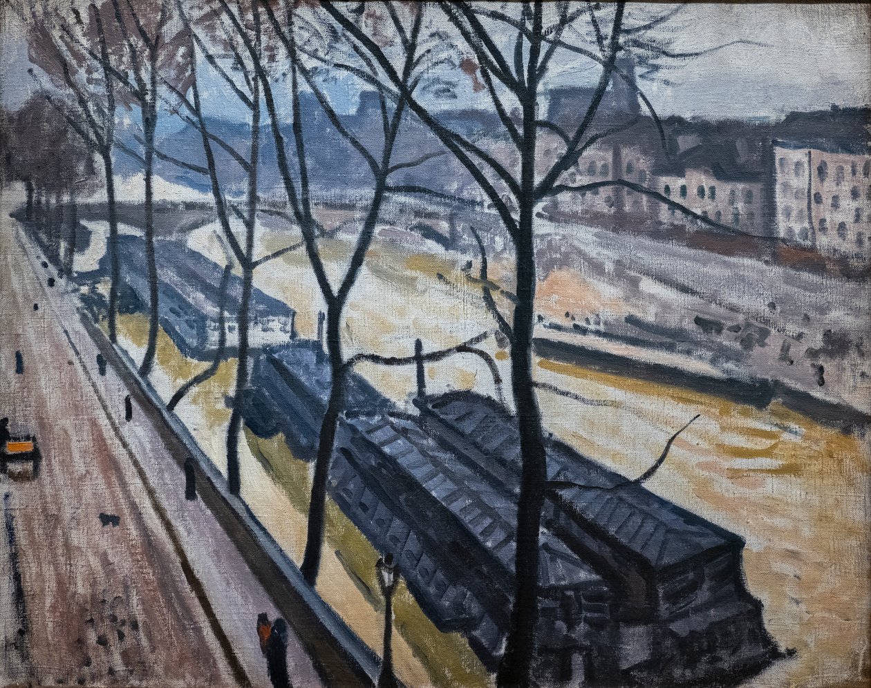 Parijs in de winter. Quai Bourbon door Albert Marquet
