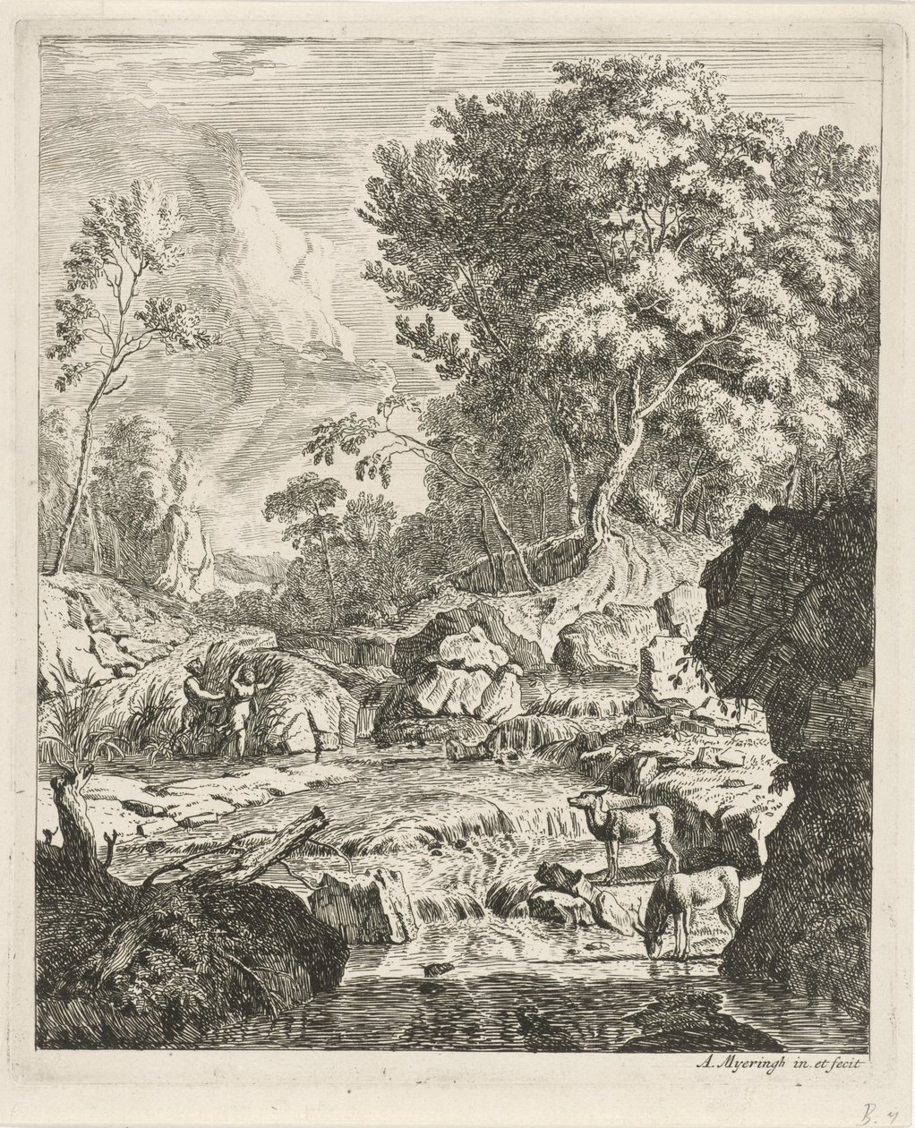 Pan en Syrinx door Albert Meyering