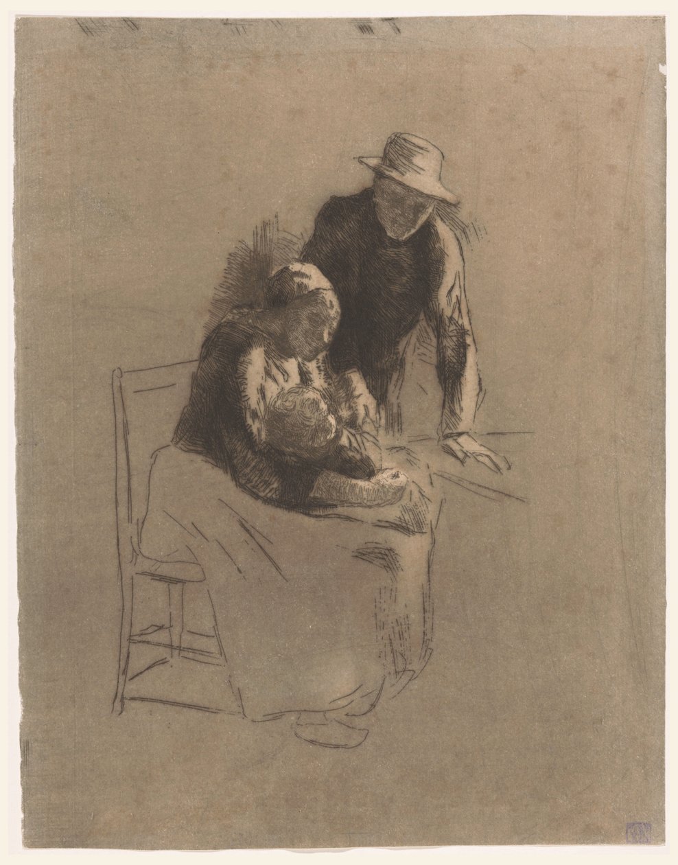 Boerengezin door Albert  Neuhuys