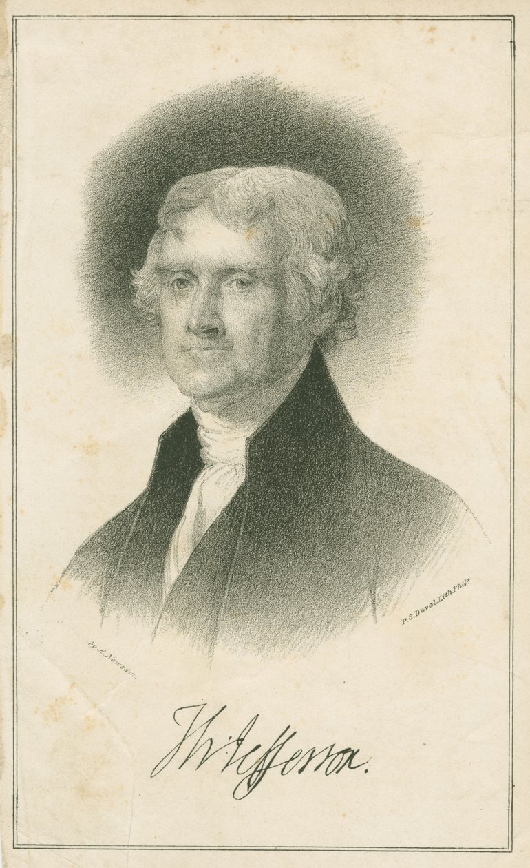 Thomas Jefferson, 1840 door Albert Newsam