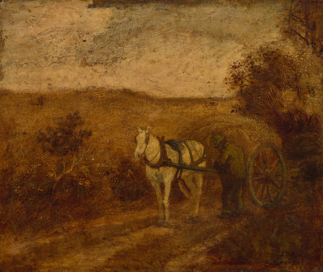 Het harnas repareren door Albert Pinkham Ryder