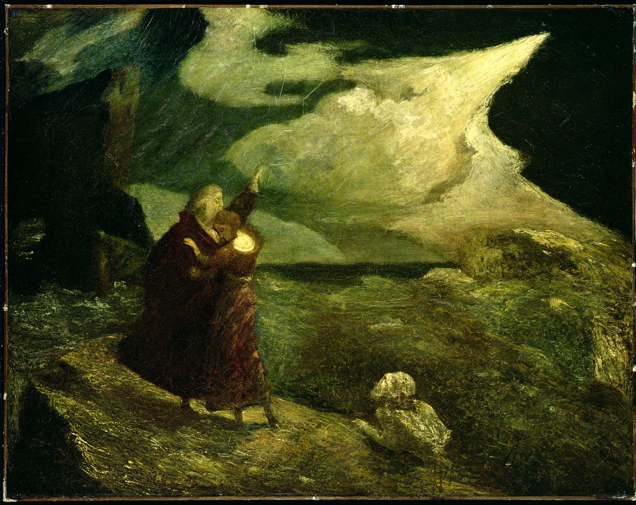 De storm, 1892 door Albert Pinkham Ryder