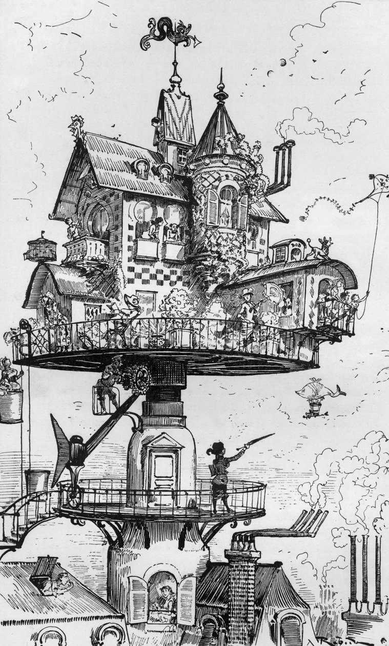 Habitat van de toekomst door Albert Robida