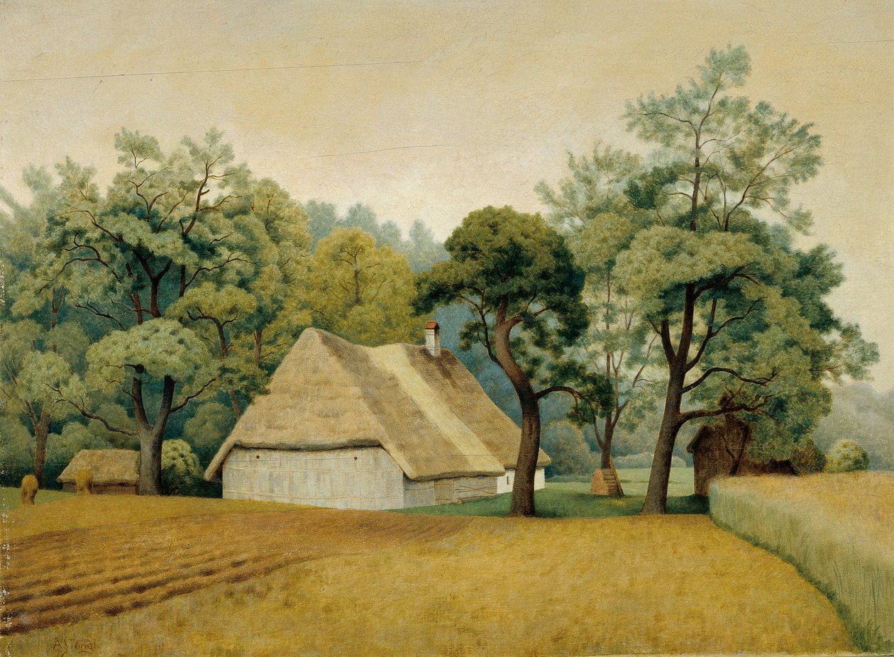Boerenhuis door Albert Stangl