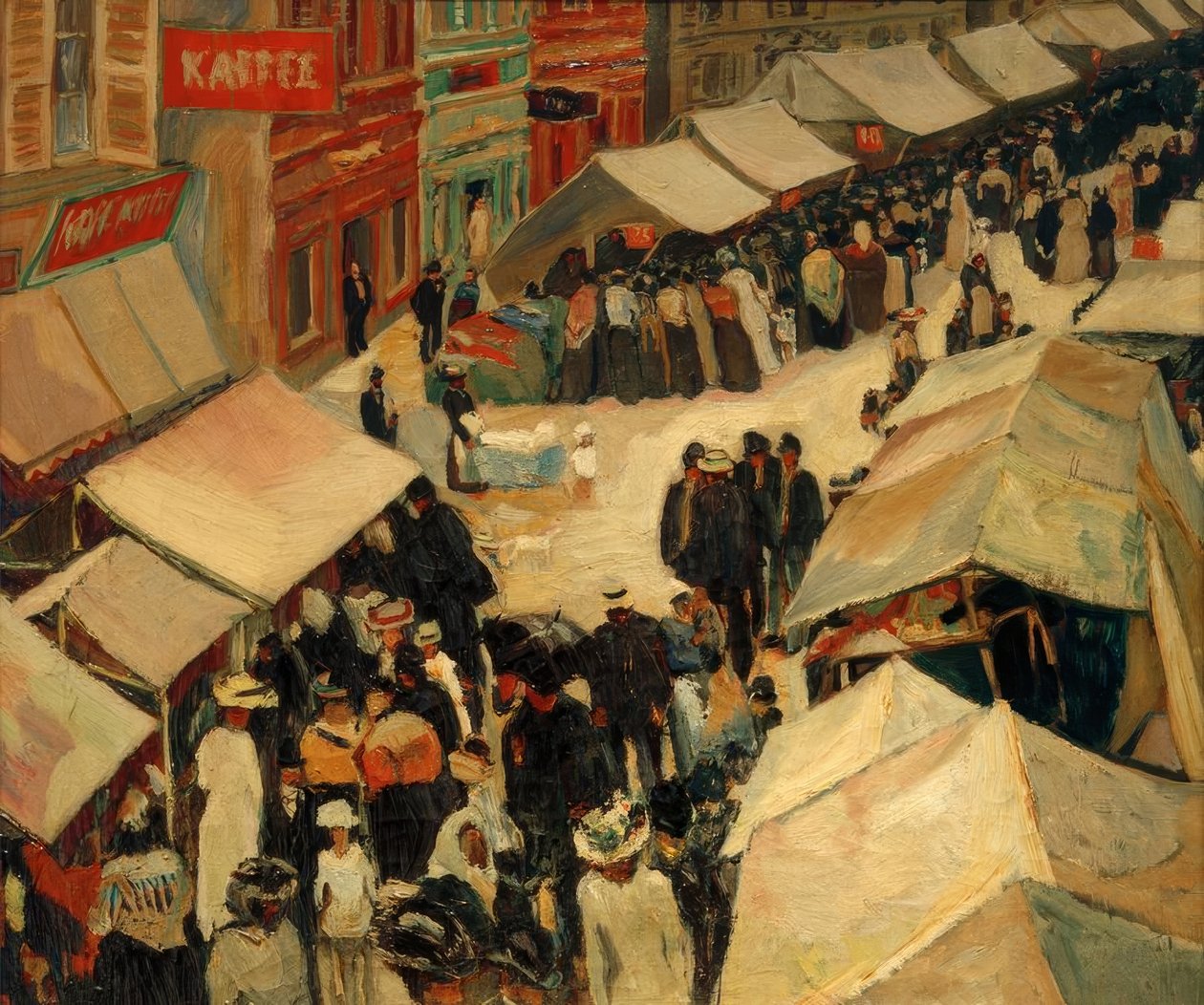Jaarmarkt in St. Ingbert door Albert Weisgerber