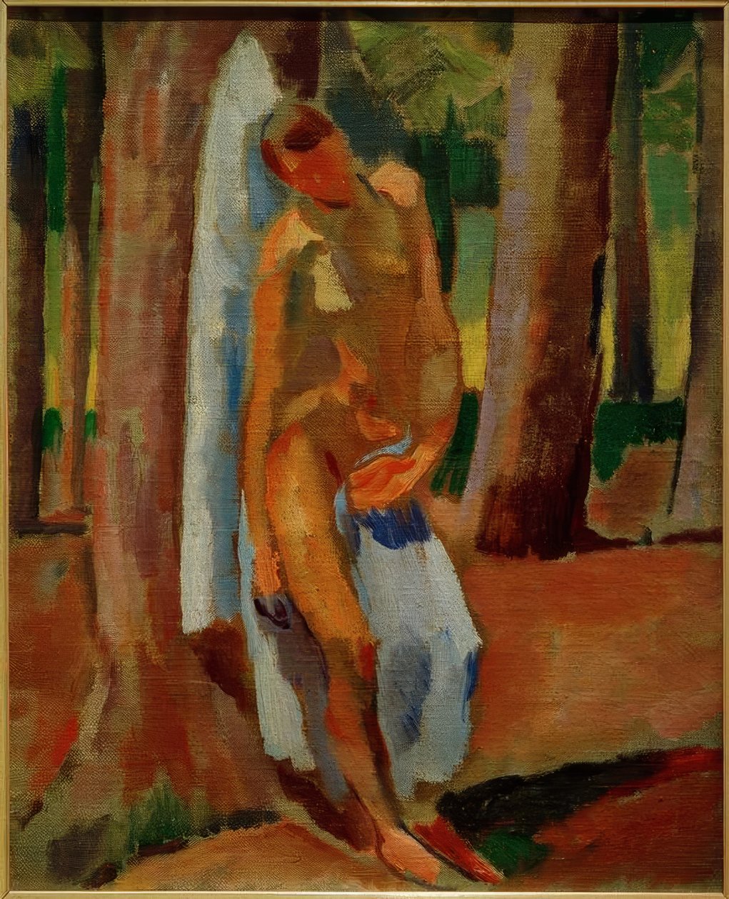 Sebastian met blauwe doek door Albert Weisgerber