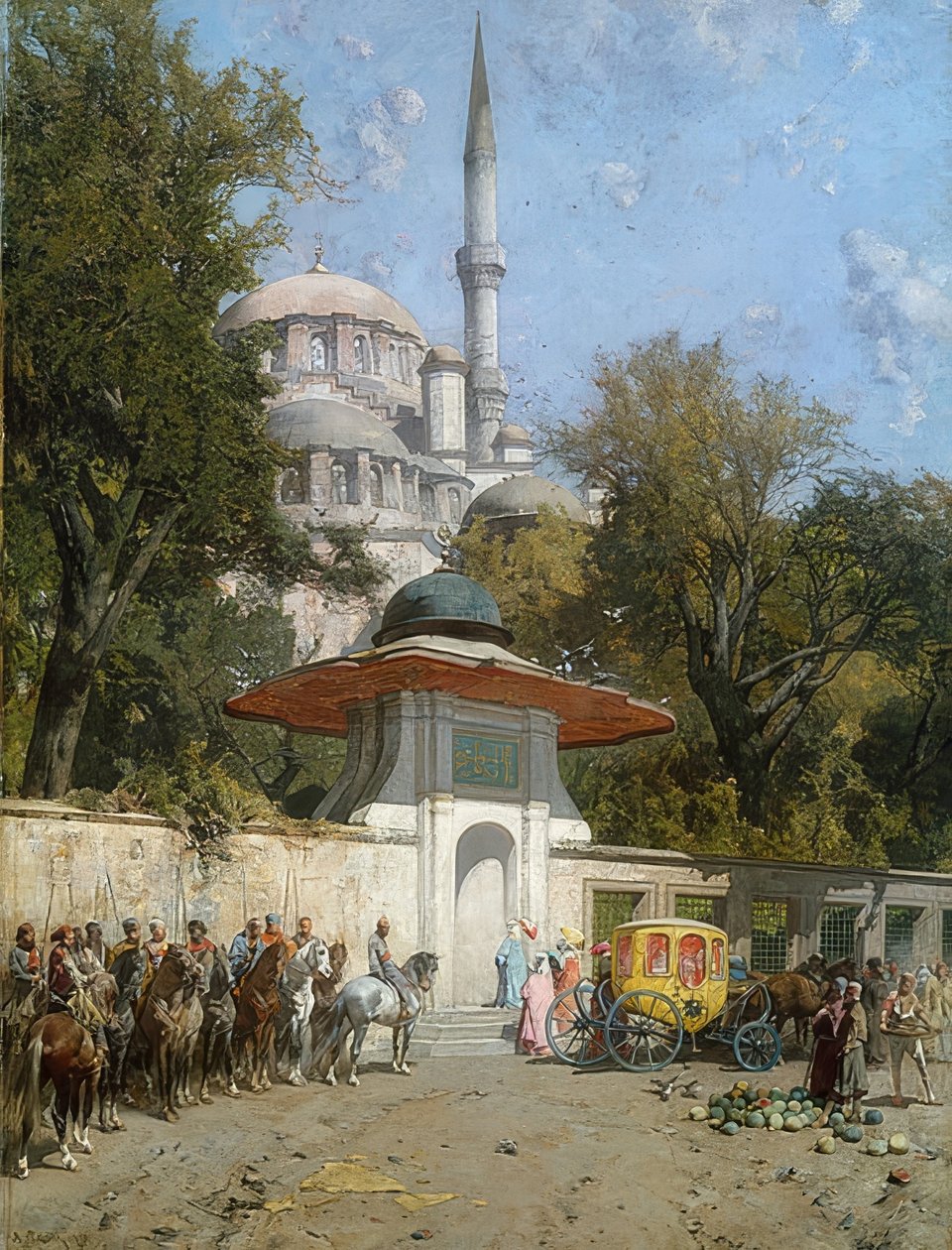 Een moskee. 1872 door Alberto Pasini