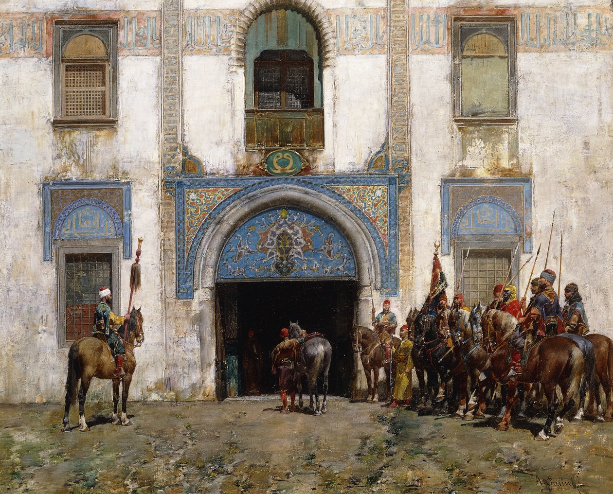 De paleiswacht door Alberto Pasini