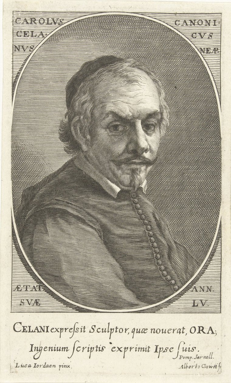 Portret van Carolus Celanus door Albertus Clouwet
