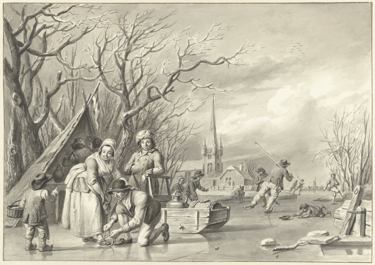 IJsvermaak door Albertus Jacobus Besters