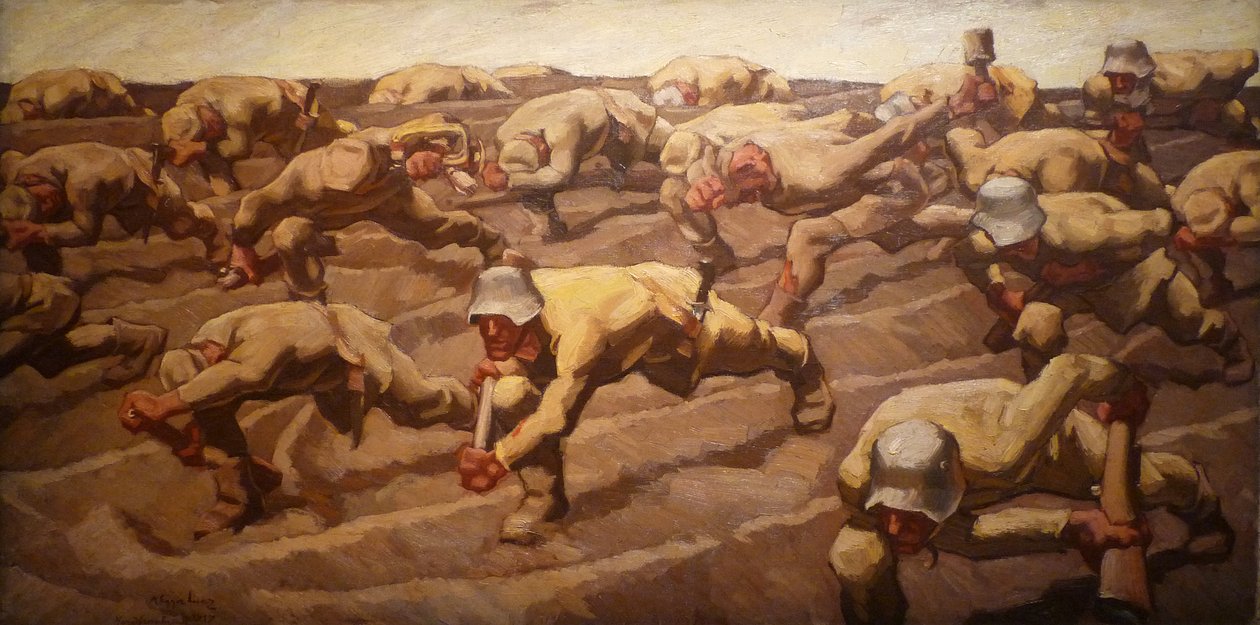 Noord-Frankrijk, 1917 door Albin Egger Lienz