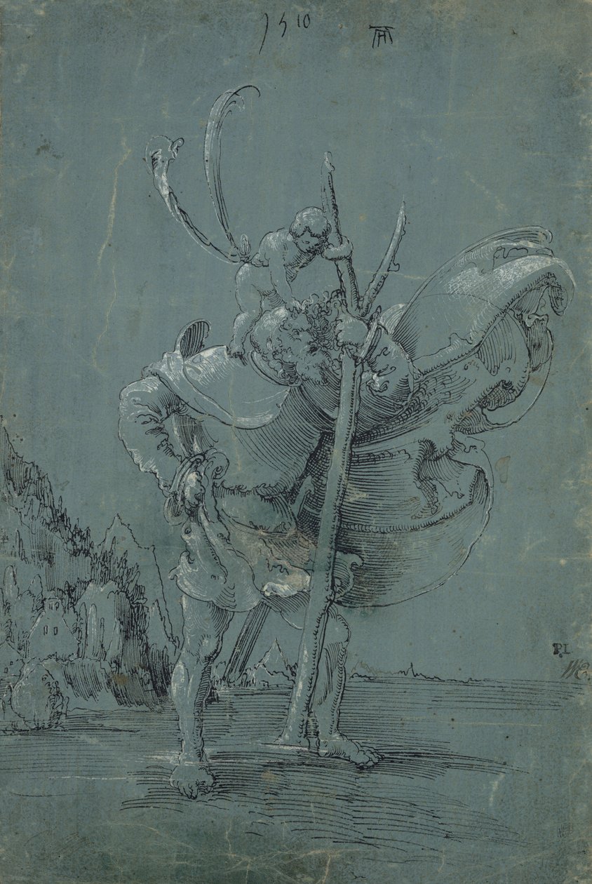 Sint Christoffel, 1510 door Albrecht Altdorfer
