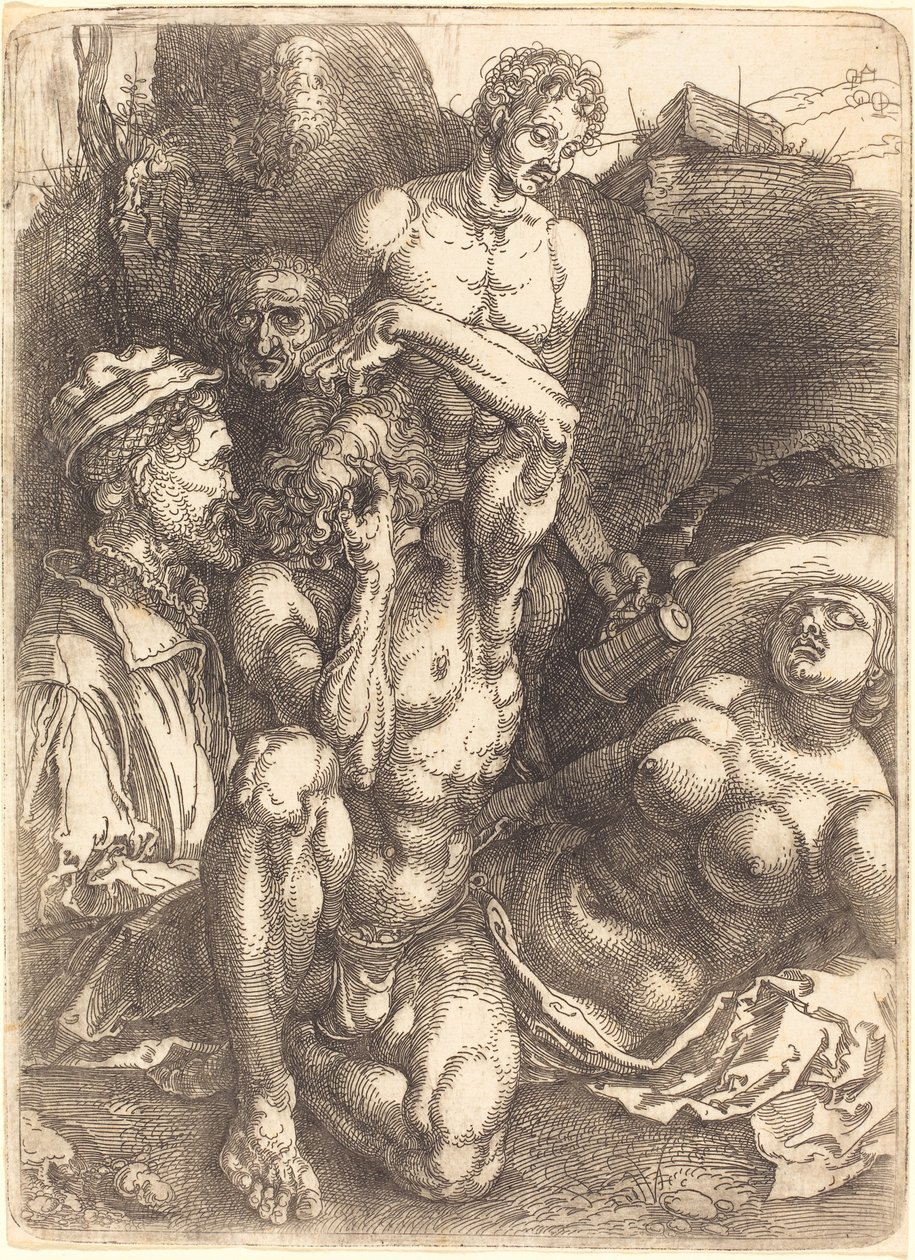 Wanhopige man door Albrecht Dürer