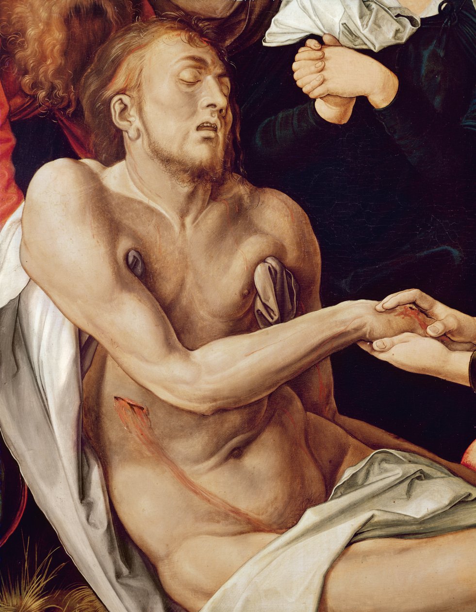 Rouw om Christus (detail) door Albrecht Dürer