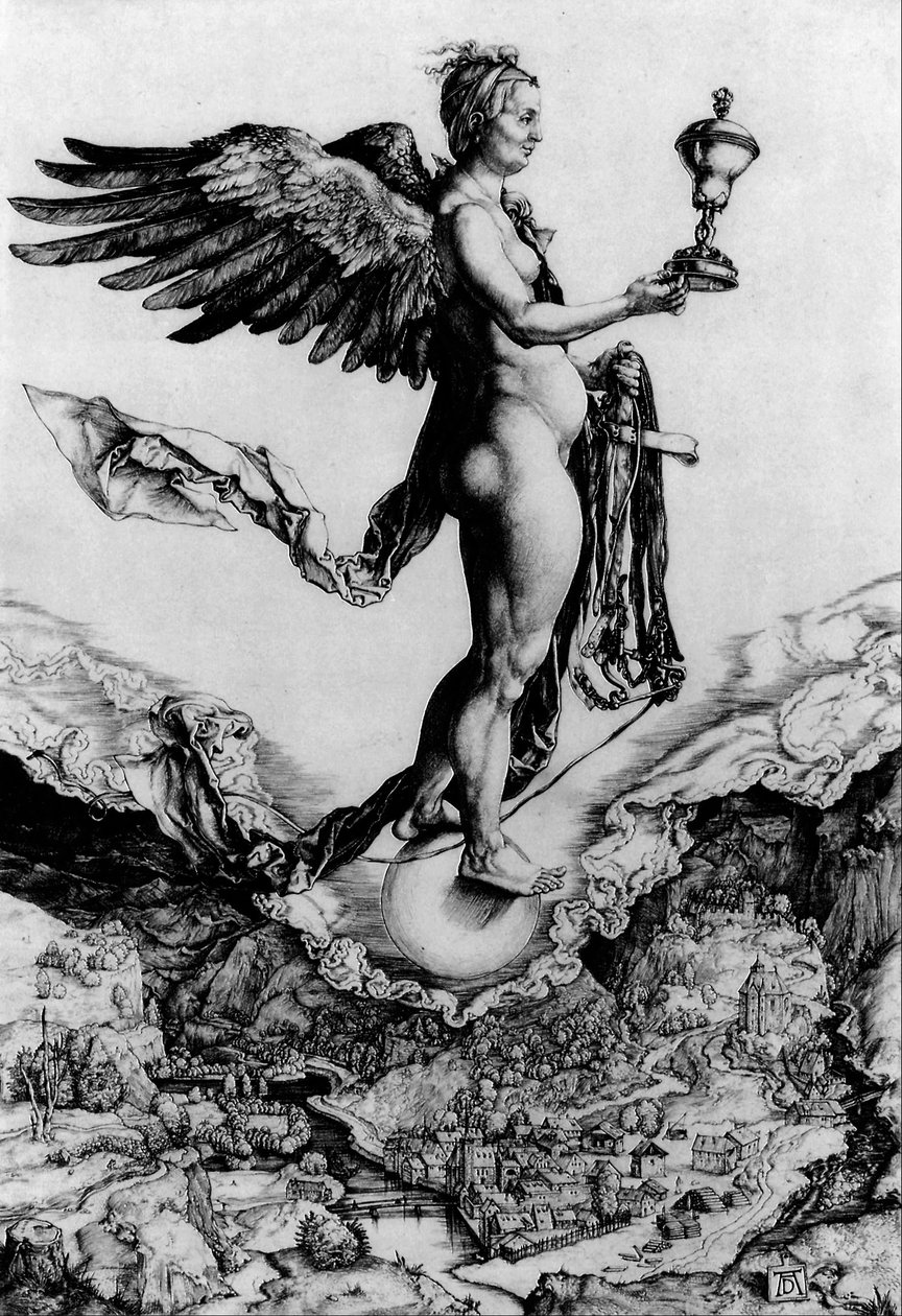 Nemesis door Albrecht Dürer