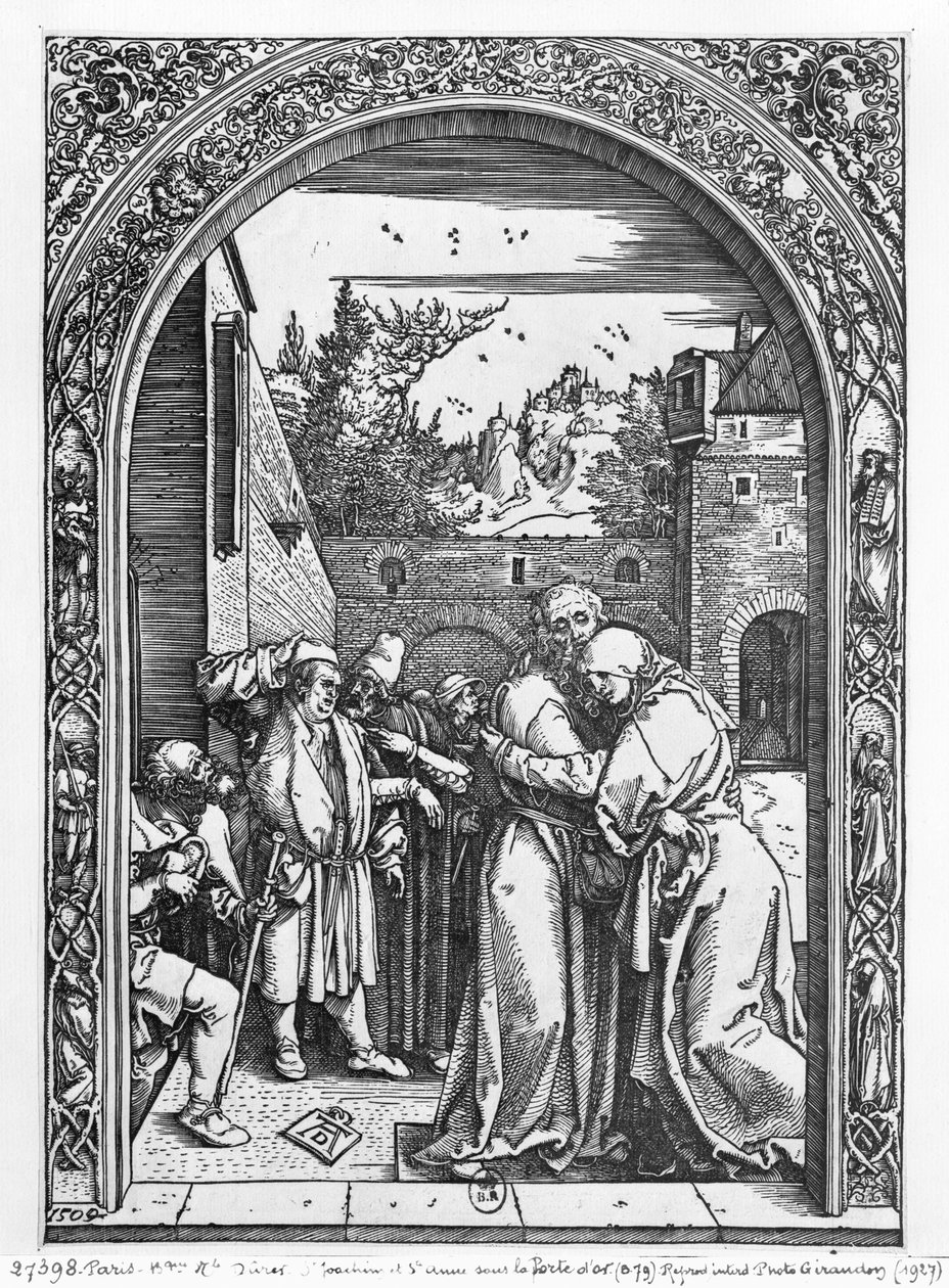 De ontmoeting van St. Anna en St. Joachim bij de Gouden Poort, uit de 