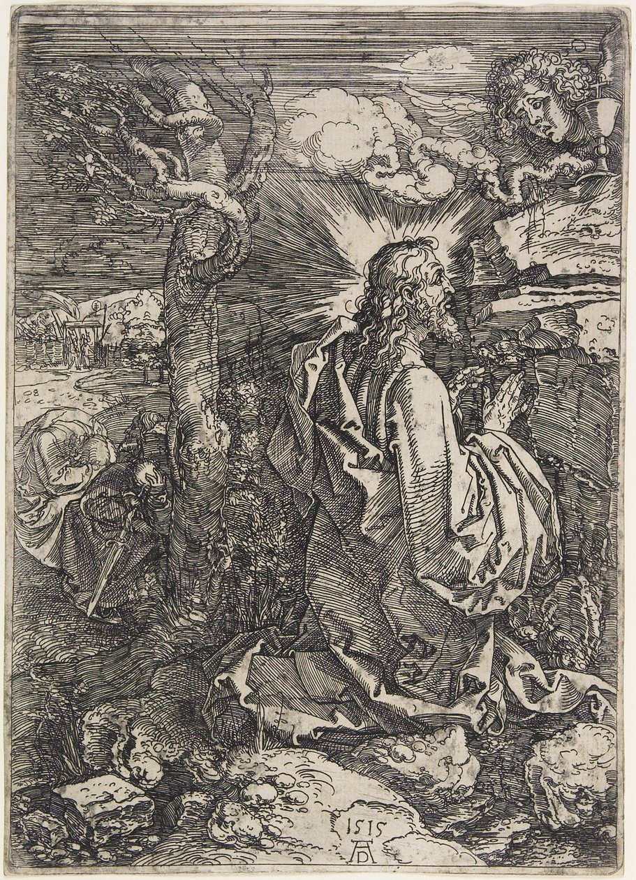 Christus op de Olijfberg, 1515 door Albrecht Dürer