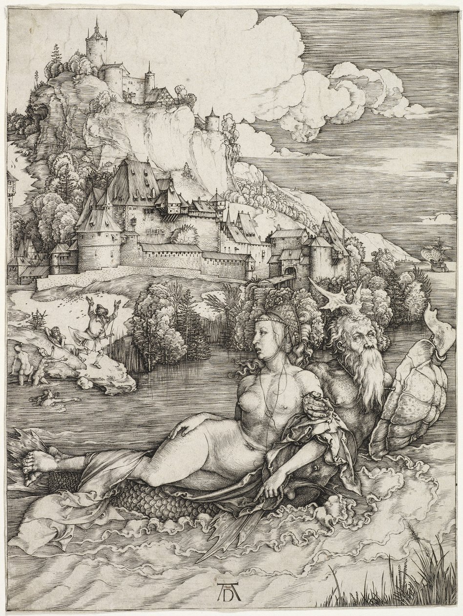 Het Zeemonster, De Ontvoering van Amymone door Albrecht Dürer