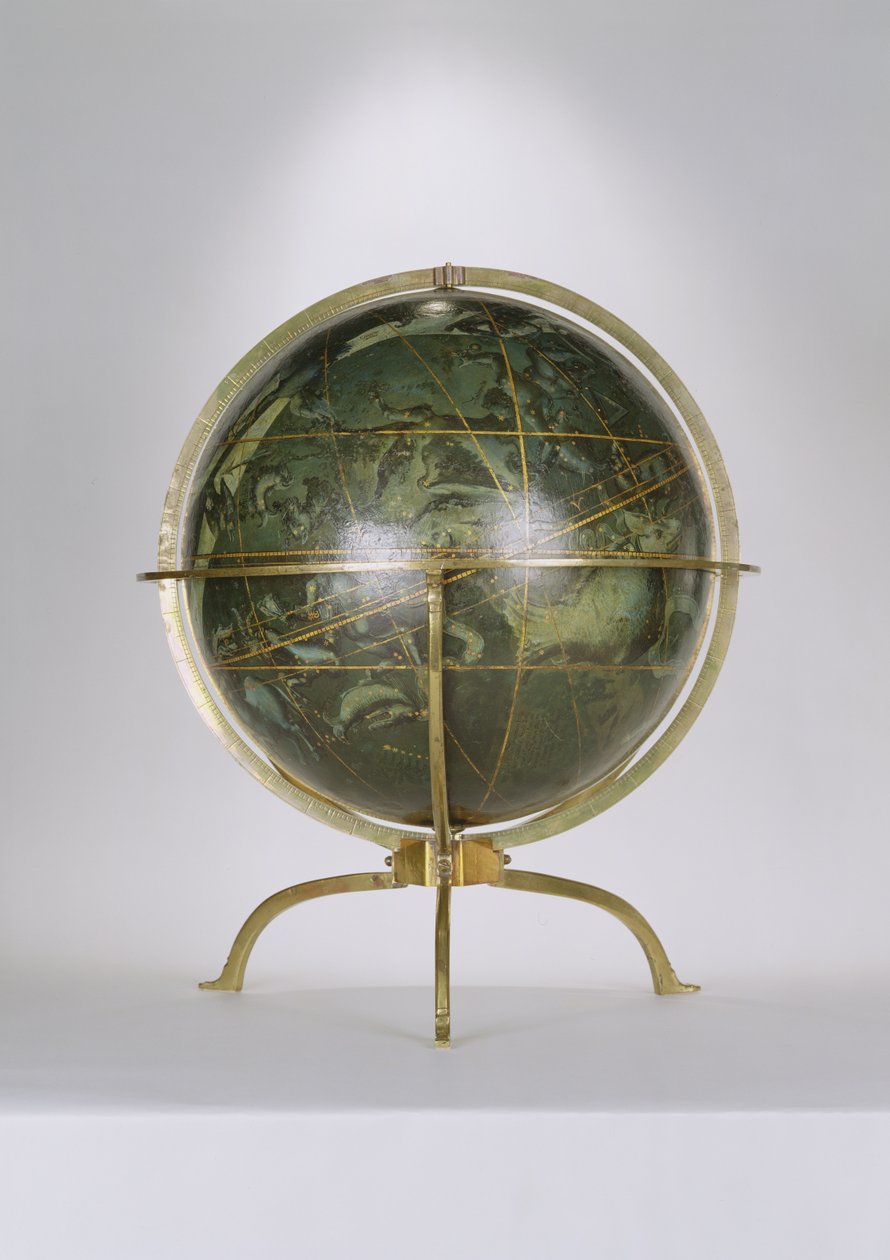 Hemelglobe, een van een paar bekend als de 