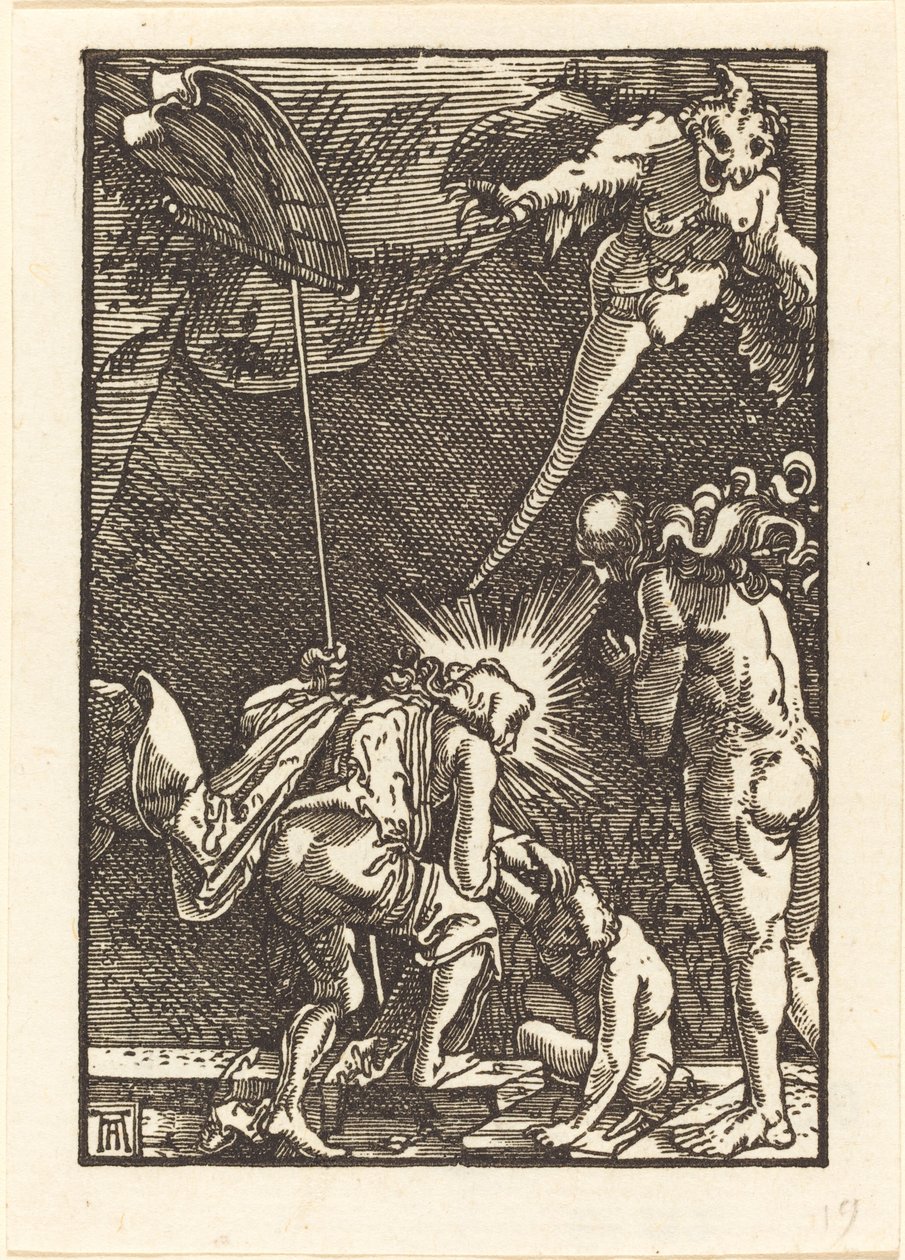 Christus Daalt af naar de Hel door Albrecht Altdorfer