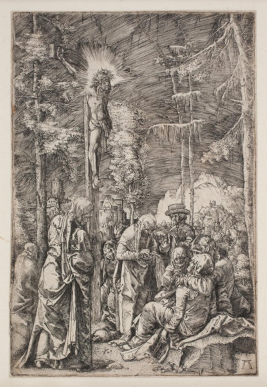 Christus aan het kruis door Albrecht Altdorfer