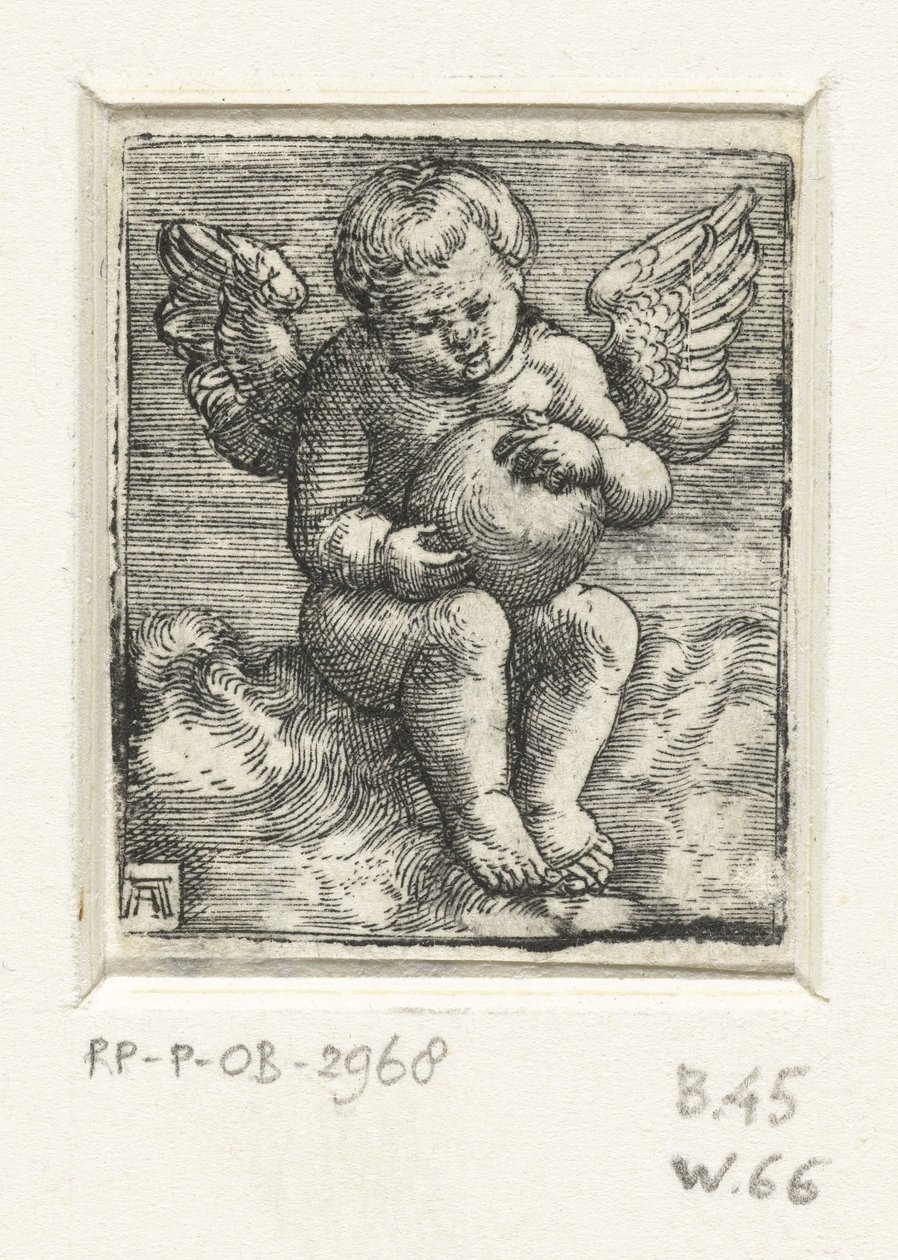 Putto met een bol door Albrecht Altdorfer