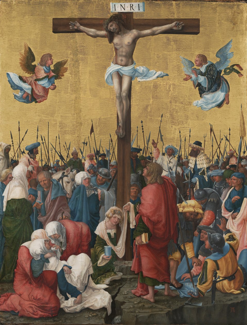 De Kruisiging, ca. 1516-1518 door Albrecht Altdorfer