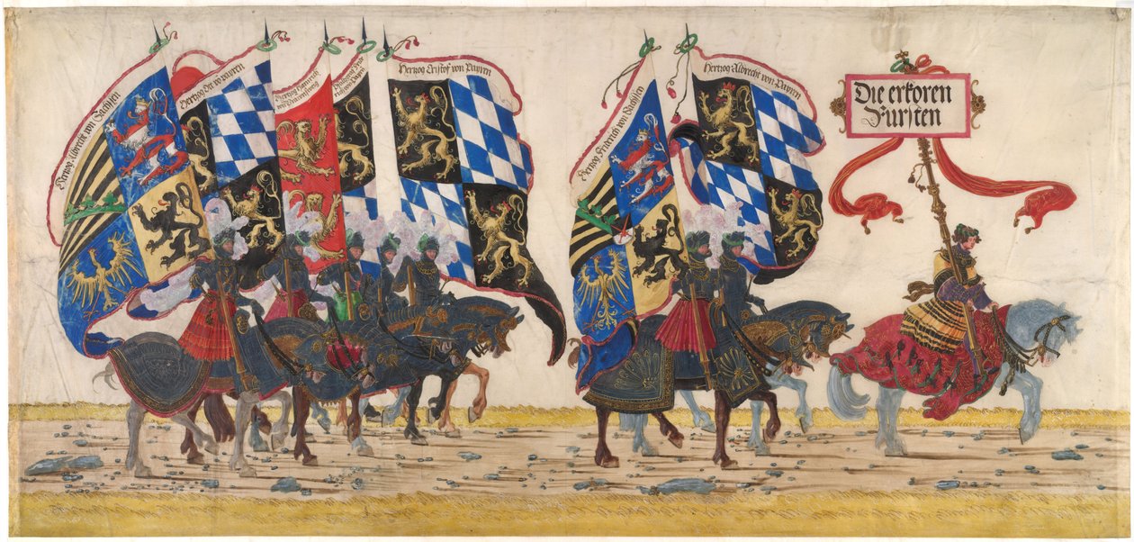 De Duitse Prinsen, ca. 1515 door Albrecht Altdorfer