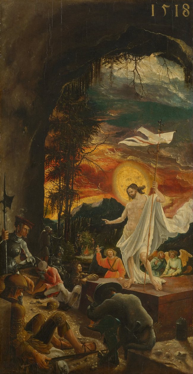 De wederopstanding van Christus door Albrecht Altdorfer