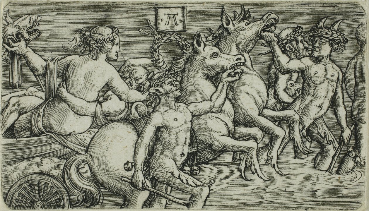 De triomf van de zeegoden door Albrecht Altdorfer