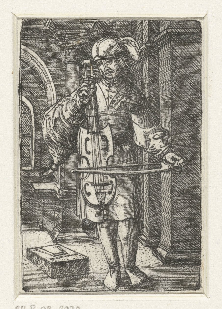 Vioolspeler door Albrecht Altdorfer
