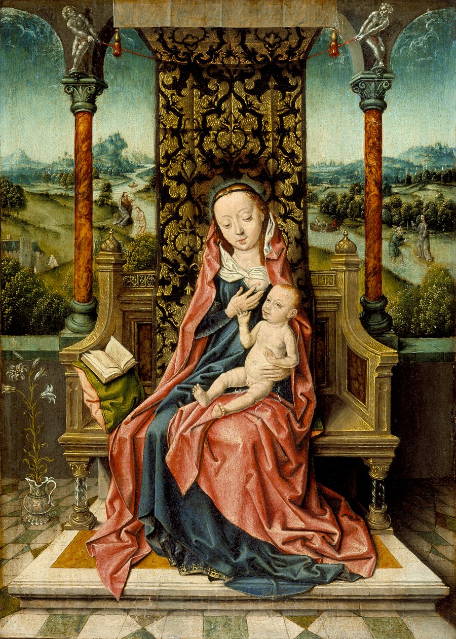 Madonna en kind op de troon, c.1510 door Albrecht Bouts