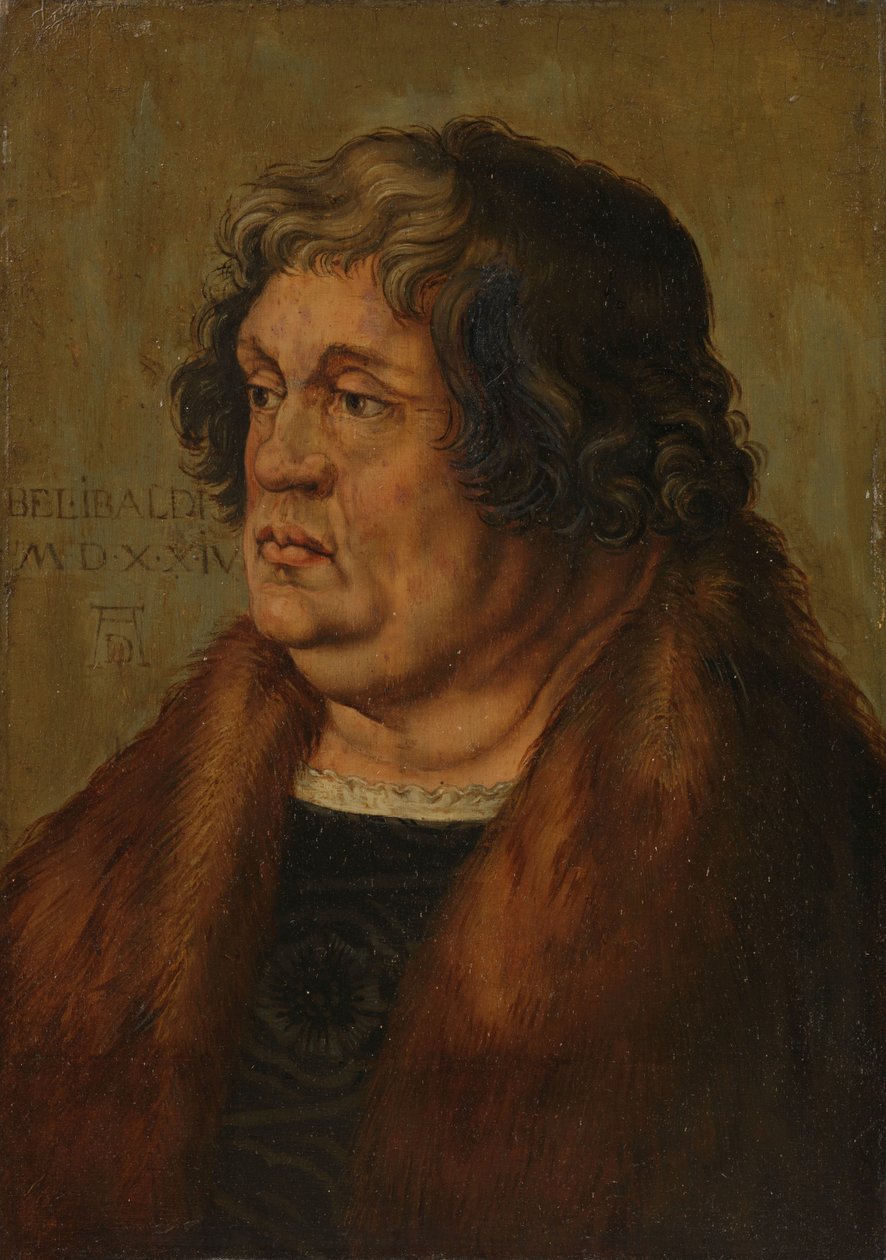 Willibald Pirkheimer (1470-1530) door Albrecht Dürer (copy after)