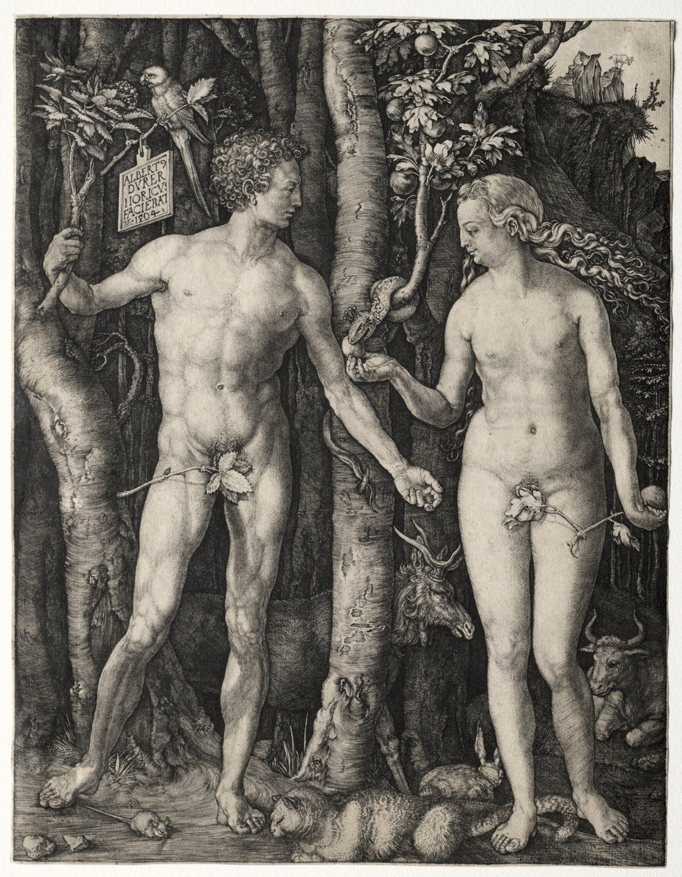 Adam en Eva door Albrecht Dürer