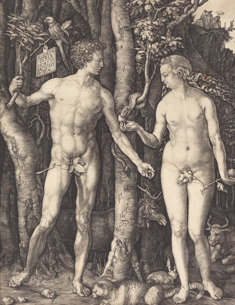 Adam en Eva, 1504 door Albrecht Dürer