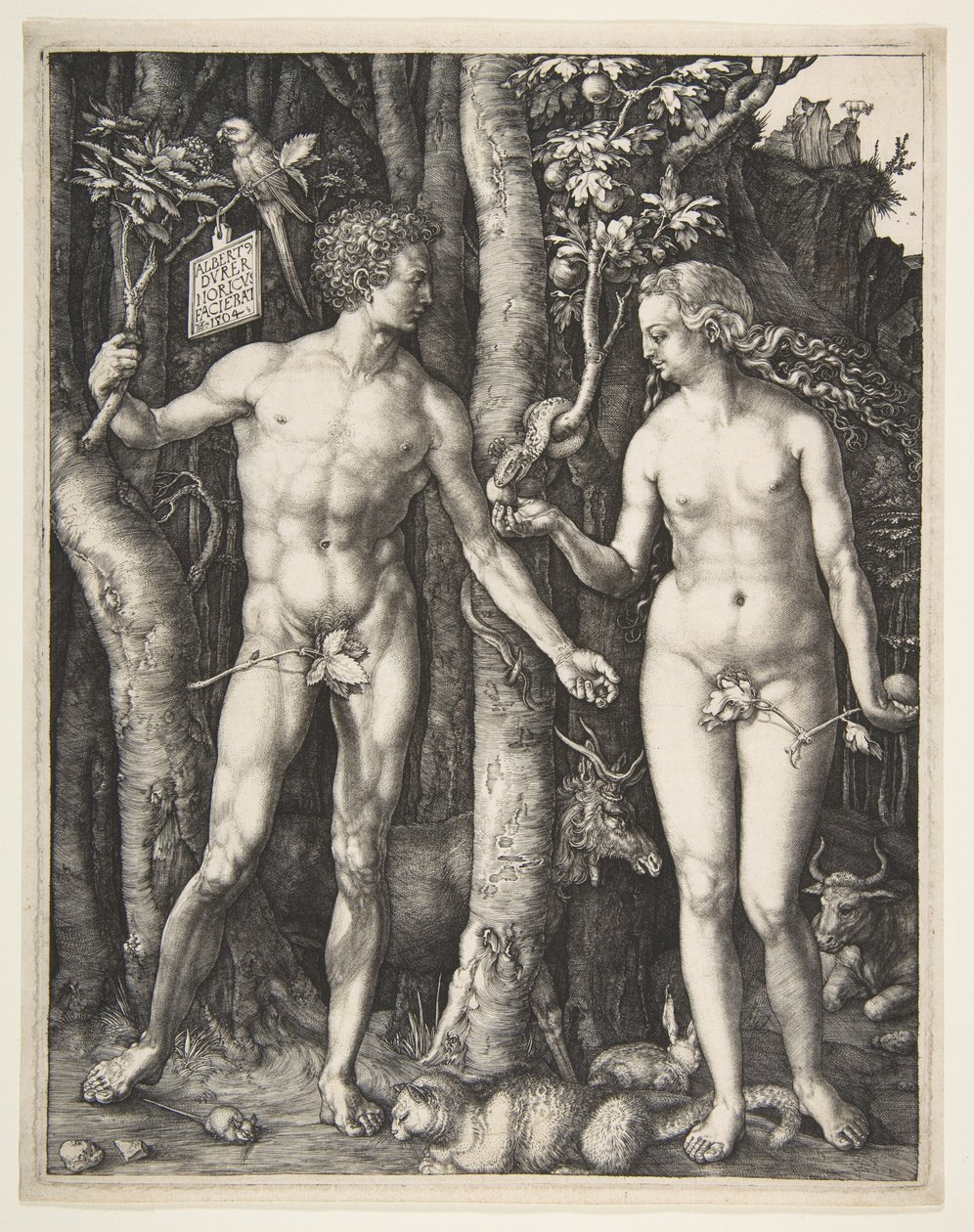Adam en Eva, 1504 door Albrecht Dürer