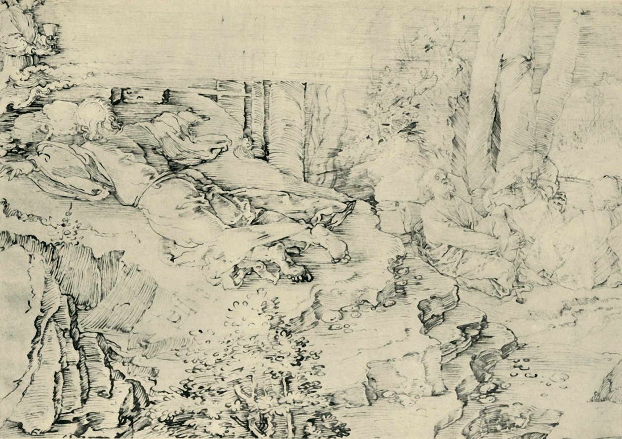 Agonie in de tuin, 1521 door Albrecht Dürer