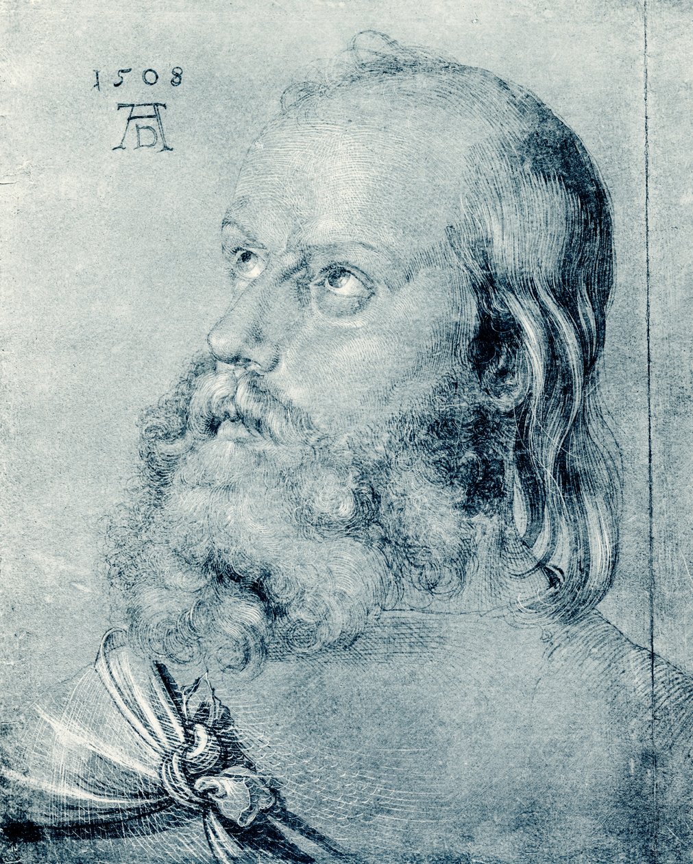 Apostel hoofd door Albrecht Dürer