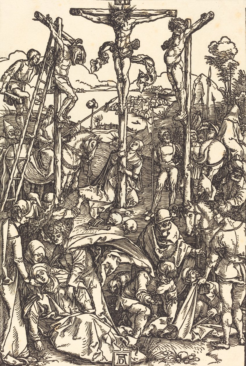 Calvarie met de Drie Kruisen door Albrecht Dürer
