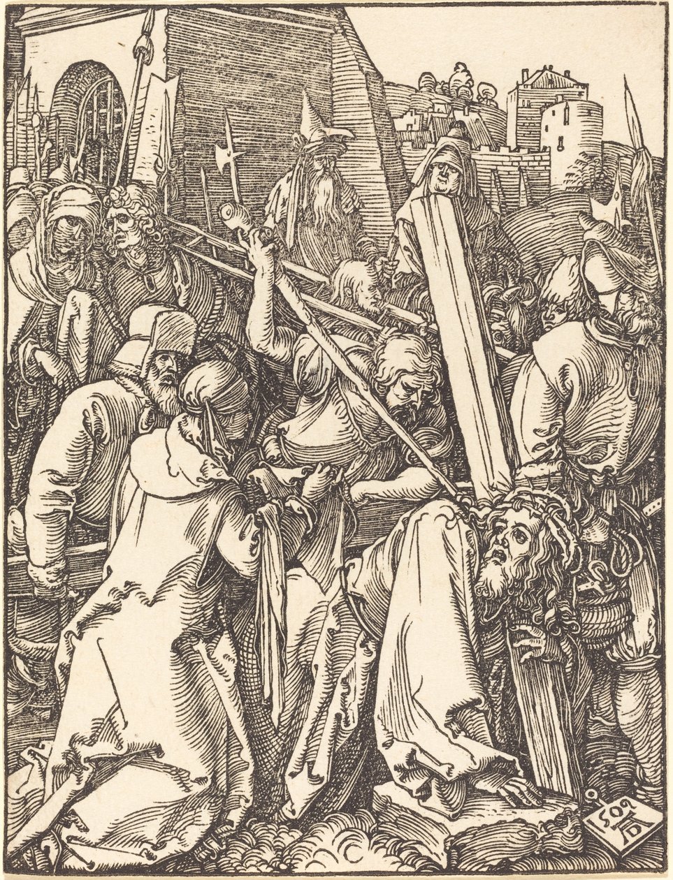 Christus Draagt het Kruis door Albrecht Dürer