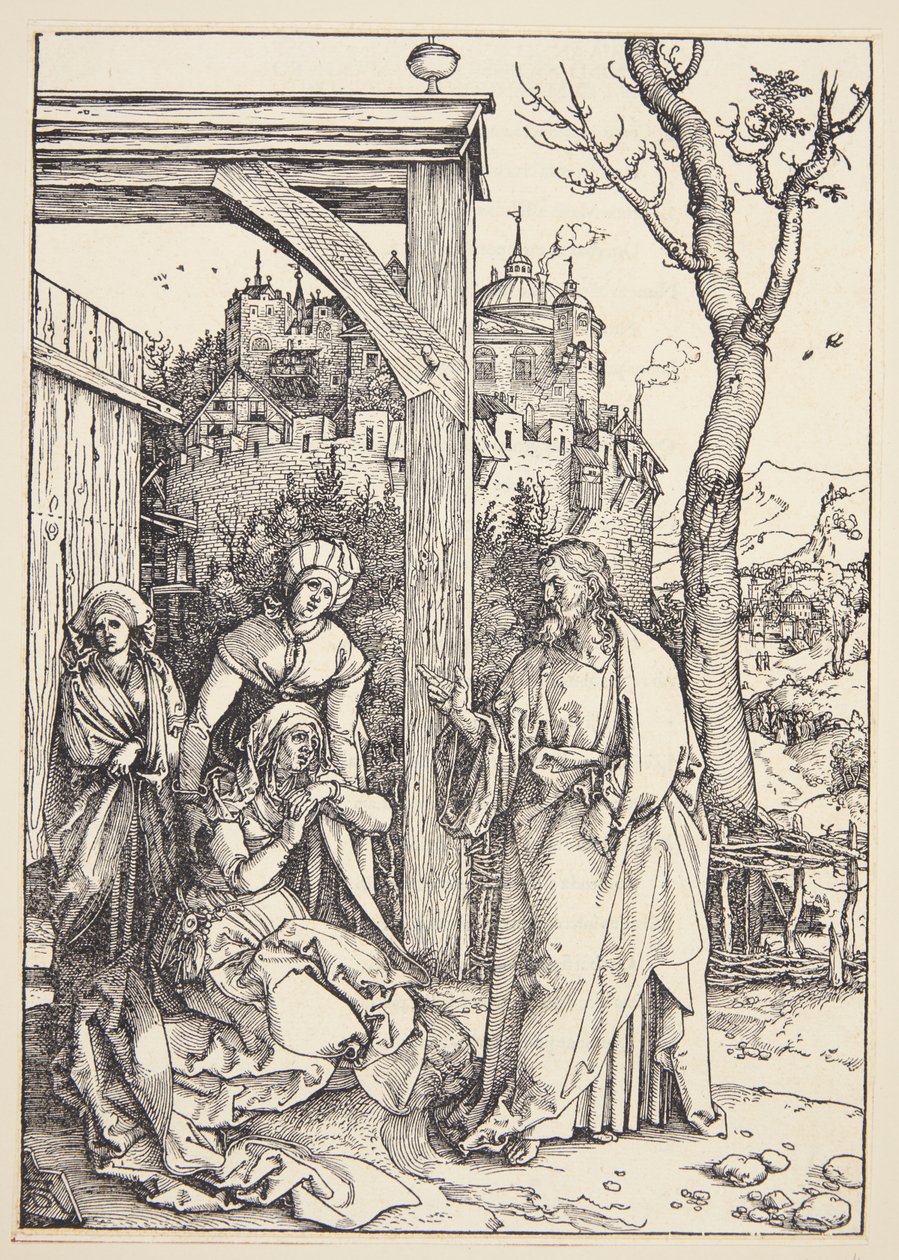 Christus neemt afscheid van zijn moeder door Albrecht Dürer