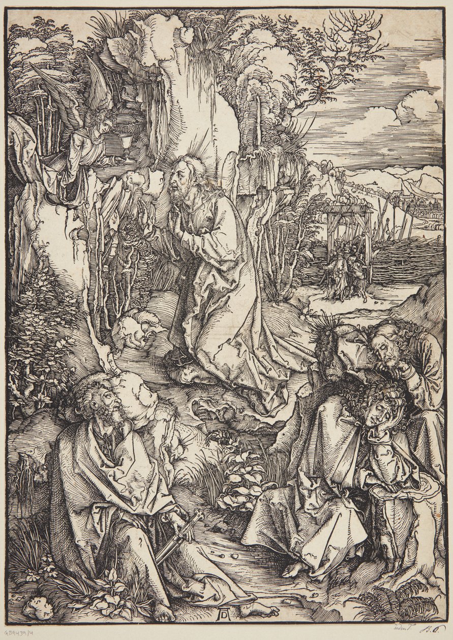 Christus op de Olijfberg door Albrecht Dürer