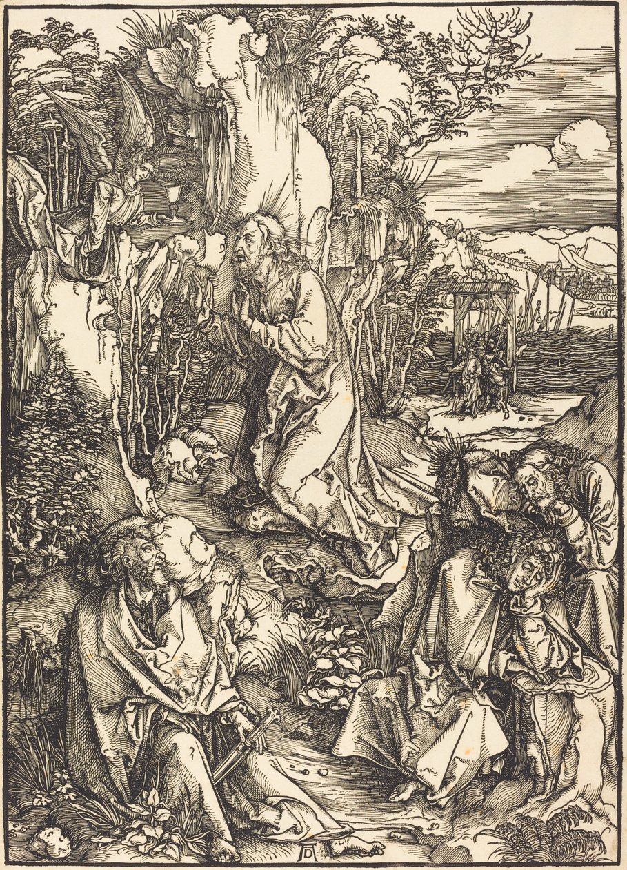 Christus op de Olijfberg door Albrecht Dürer