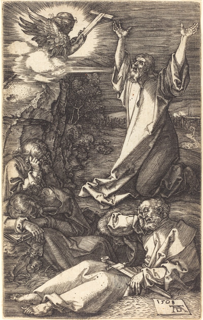 Christus op de Olijfberg door Albrecht Dürer