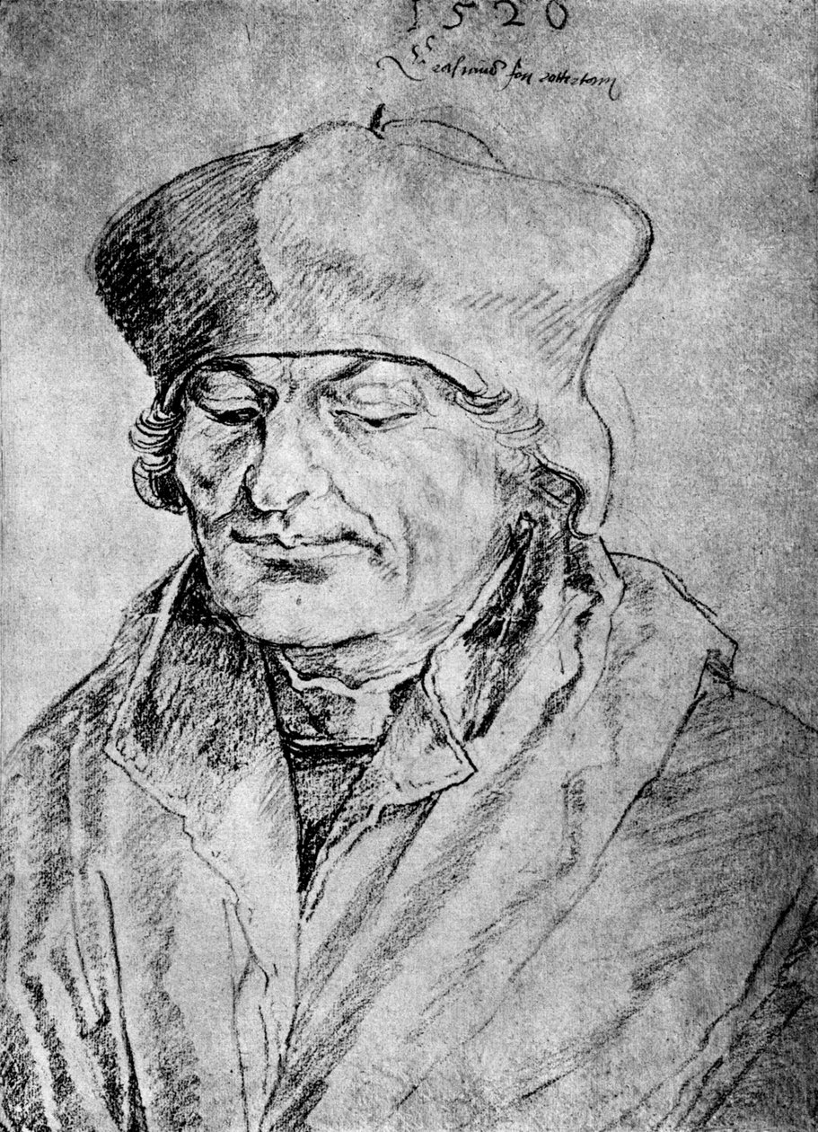 Desiderius Erasmus, 1520 door Albrecht Dürer
