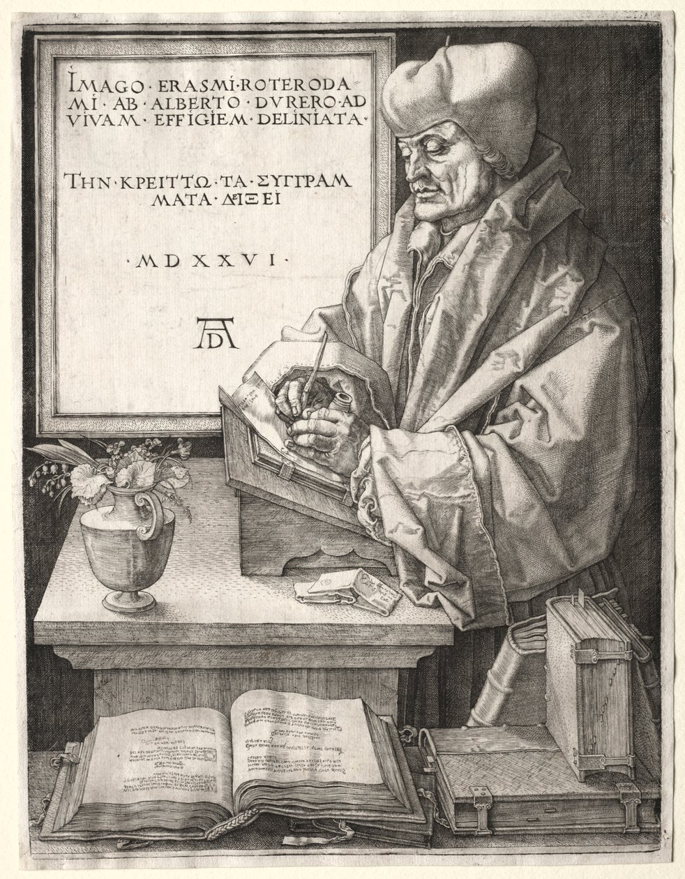 Desiderius Erasmus van Rotterdam door Albrecht Dürer