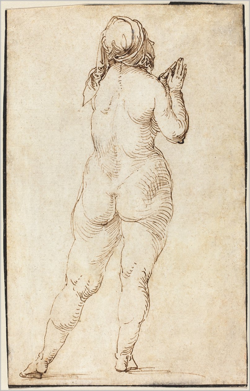Vrouwelijk Naakt Biddend door Albrecht Dürer